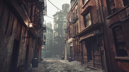 Charming Old City Alley, Exploring a Picturesque Narrow Pathway