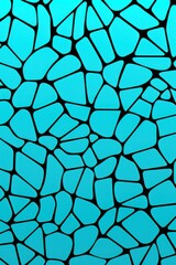 Turquoise cartoon illustration of a pattern