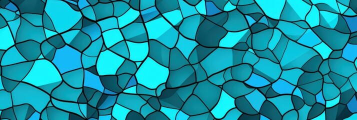 Turquoise cartoon illustration of a pattern