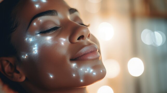 Macro shot of a personalized skincare routine, representing the fusion of technology and personal preferences in beauty and selfcare trends.