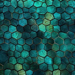 Turquoise tiles, seamless pattern, SNES style