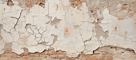 Weathered antique fresco with peeling paint and intricate layers, showcasing captivating textures