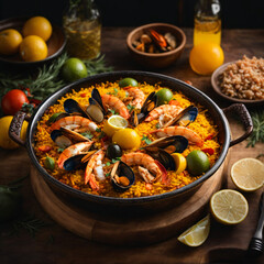 Saffron Seafood Paella - A Flavorful Spanish Delight