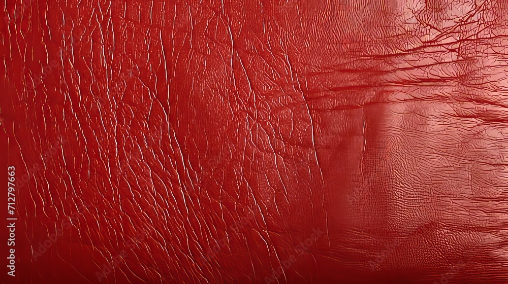 Poster vibrant red leather texture background pattern with captivating captioned design