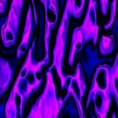 Abstract, fluid and colorful 3D background texture. Modern and contemporary feel. Metallic, iridescent and reflective with shades of purple, pink, magenta, black