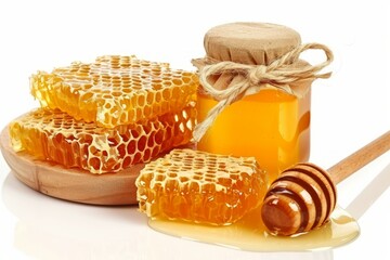 May honey. Background with selective focus and copy space