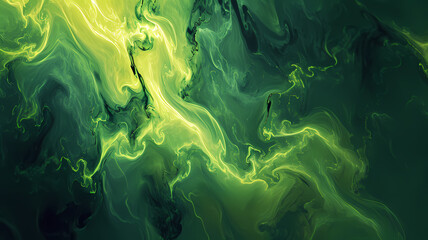 abstract digital art illustration background with green colors