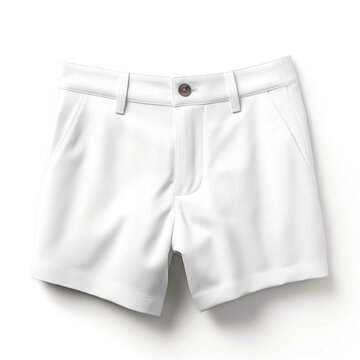 White Shorts isolated on white background