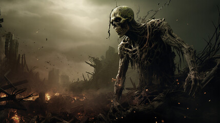 ゾンビのイメージ - image of Zombie - No1-9 Generative AI - obrazy, fototapety, plakaty