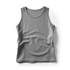 Gray Tank Top isolated on white background