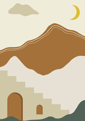 Wallpaper Illustration Watercolor Art View