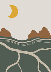 Wallpaper Illustration Watercolor Art View