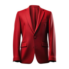 Red Blazer isolated on white background