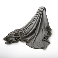 Naklejka premium Gray Shawl isolated on white background