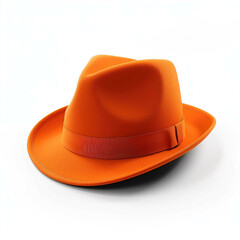 Orange Hat isolated on white background