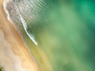 Amazing tropical sea beach landscape background,Summer sea seascape background,High angle view ocean nature background