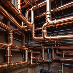 Intricate cooper pipes system