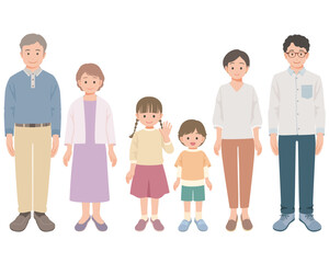 家族（三世代）　