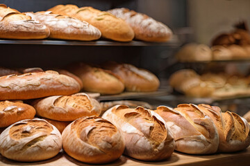 Savor the aroma of freshly baked bread in our charming bakery scene. Ideal for conveying warmth and inviting freshness. Perfect for food-related projects.