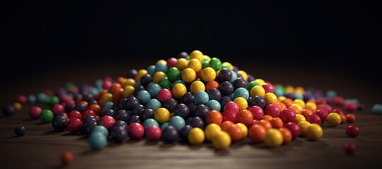 colorful circle balls 10