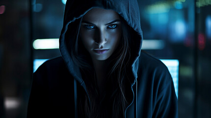 Cryptic Chronicles: Moody Portraits of the Hooded Figure, Generative AI