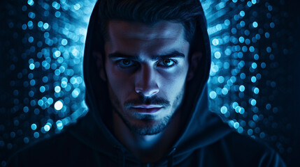 Cyber Shadows: The Mysterious Hoodie's Silent Waltz, Generative AI