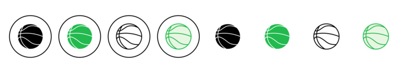 Basketball icon set. Basketball ball icon. Basketball logo vector icon
