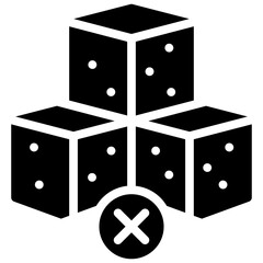no sugar icon illustration design with solid