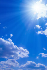 青空と太陽