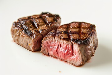 Roasted beef steak.