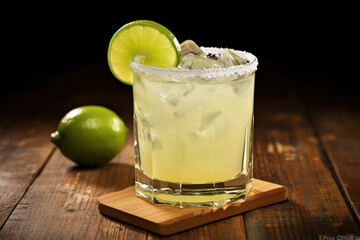 Juice drink cocktail beverage tequila bar salt fruit fresh alcohol green lime garnish