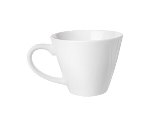 Ceramic cup isolated on white. Cooking utensil
