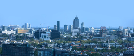 Amsterdam skyline, is the capital and most populated city of the Netherlands, also one of the top...