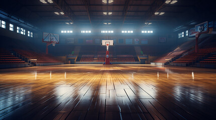sport arena basketball court. - obrazy, fototapety, plakaty