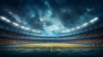 American football stadium background - obrazy, fototapety, plakaty