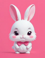 cartoon white bunny