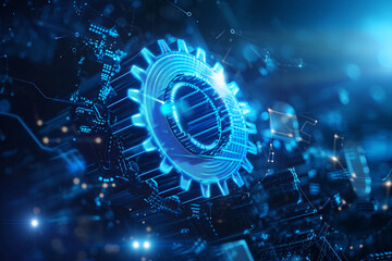 Optimization software technology process system business concept, business technology internet and network concept, 3d illustration