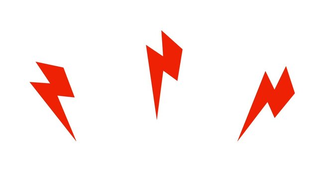 震える怒りマークのループアニメーション（白背景）