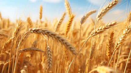 a close-up field of wheat commodity