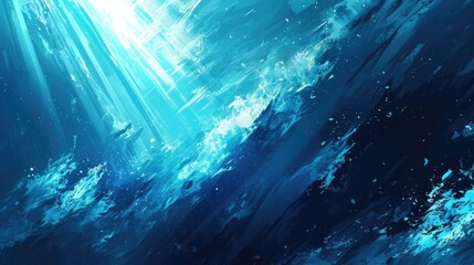 background with blue waves concept for wallpaper or banner and poster background