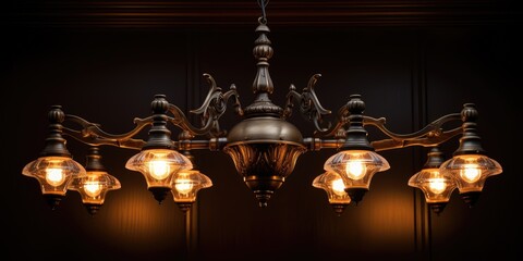 old-fashioned lighting fixture
