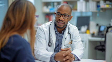 Fototapeta premium Doctors consult the patient about his treatment.