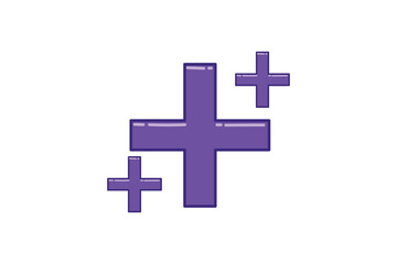 Plus Sign Highlight Note Sticker Design