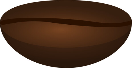 Graphic illustration: Coffee bean vector icon design.