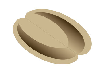 Illustration of a white coffee isolated on a white background