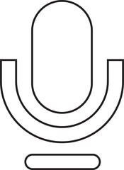 Podcast microphone icon vector element