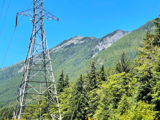 Powerlines in the Washington Cascades