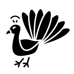 Fototapeta premium Peacock Icon