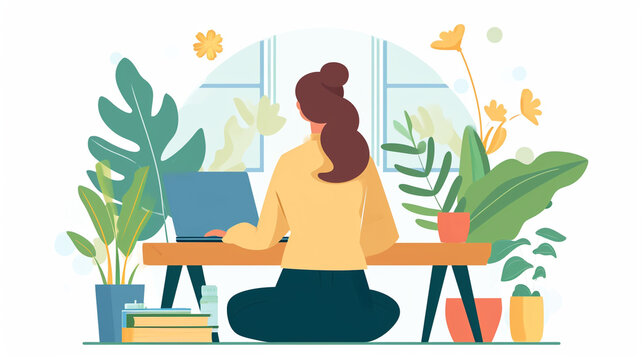 Virtual mental health coaching sessions providing personalized strategies and support for individual growth, mental health, coaching sessions, hd, with copy space