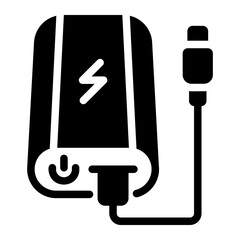 power bank Solid icon